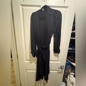 Kate Quinn Black Wrap Dress